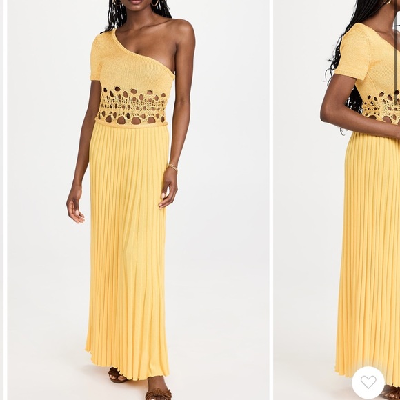 CHRISTOPHER ESBER Crochet One Shoulder Dress (Yellow) - RRP $970 - Picture 2 of 5